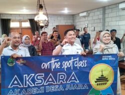 Kelurahan Sambirejo Yogyakarta Menginspirasi Peserta On The Spot Class Akademi Desa Juara