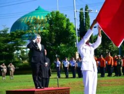 Hj Ratna Machmud Bupati Musi Rawas Inspektur Peringatan Hardiknas Dan Harkitnas Ke-115