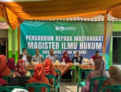 Entaskan Permasalahan Sosial Lewat Pengabdian Masyarakat di Desa Sindangkerta KBB, Magister Hukum Unisba Fokuskan Dua Aspek ini
