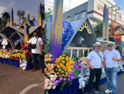 Mobil Hias Berkonsep Masjid Raya Al Jabbar, Pawai Ta’aruf STQH XXVII Tingkat Nasional di Jambi