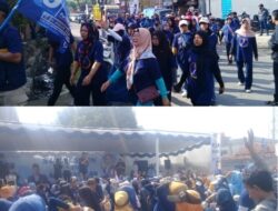 H. Agus Yasmin M.Si Bersama Fauzan Rachdiansyah D.P, S.H Caleg Nasdem Jalan Sehat Menarik Ribuan Pendukungnya