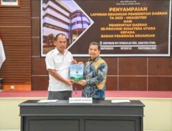 Bupati Serahkan Laporan Keuangan Unaudited Pemkab Humbahas 2023 ke BPK-RI Perwakilan Sumut
