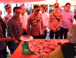 Kapolres Kerinci AKBP Muhammad Mujib S.H, S.I.K Sidak Pasar Tradisional Senggarang Agung