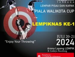 Ikuti dan Saksikan Kejuaraan Lempar Pisau Piala Wali Kota Bandung, Catat Tanggalnya!!