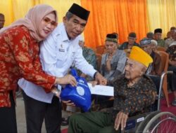 Jelang HUT RI, Pemkab OKI Gelar Aksi Peduli Veteran, Yatim dan Lansia