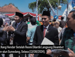 Kang Hendar Resmi Dilantik, Disambut Meriah dan Siap Rutin Sambangi Warga Sumedang