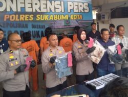 Polres Sukabumi Kota Gelar Konferensi Pers Terkait Kasus Pencurian dan Pengeroyokan