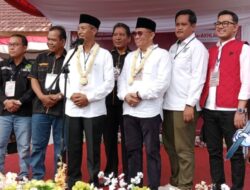 Ratusan Masa Kawal Paslon JADI Daftar Ke KPU OKI