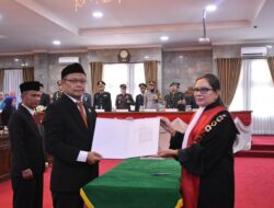 Ketua dan Wakil DPRD Kota Sukabumi Periode 2024 – 2025 Dilantik