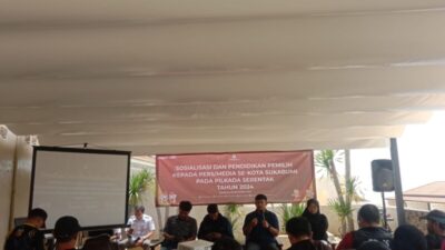 KPU Kota Sukabumi Gelar Sosialisasi dan Pendidikan Pemilih Bagi Awak Media