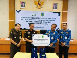 Kejari Kebumen Berhasil Serahkan Rp 767 Juta ke Pemda dari Hasil Tunggakan Pajak