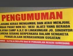 Hormati Hukum! Sengketa Limbah Padat Non-B3 Jo Sinohydro di PN Sumedang Menanti Kejelasan