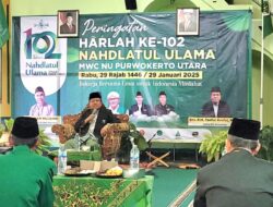 Harlah ke-102 NU, MWC Nahdlatul Ulama Purwokerto Utara Gelar Pengajian