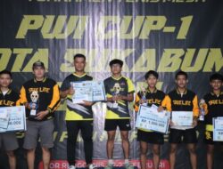 PTM Satelite Borong Juara di Turnamen Tenis Meja PWI Cup-1 Kota Sukabumi