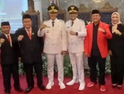 Ketua DPC PDIP Kota Sukabumi, Iwan Adhar Ridwan Hadiri Sertijab Walikota Sukabumi