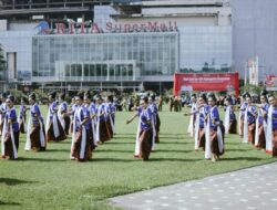 Tarian Banyumas Megot Meriahkan Upacara Hari Jadi ke 454 Kabupaten Banyumas
