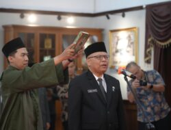 H. Ayep Zaki Lantik Andang Tjahyandi Sebagai Pj. Sekda Kota Sukabumi