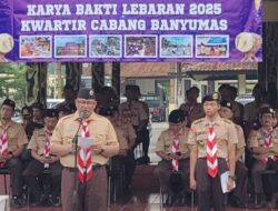 Pramuka Banyumas Siagakan 1.051 Anggota pada Aksi Karya Bakti Lebaran 2025