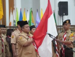 Raden Koesoemo Hutaripto Resmi Dikukuhkan Jadi Ketua Kwarcab Gerakan Pramuka Kota Sukabumi Periode 2025-2030.