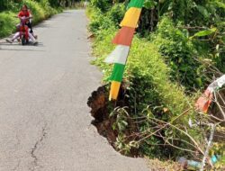 Kondisinya Mengkhawatirkan, Jalan Lintas Dikecamatan Kandis Terancam Putus
