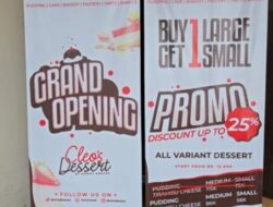 Luuar Biasaa.., Grand Opening Cleo’s Dessert, Bupati Jeje Kirim Ucapan Selamat