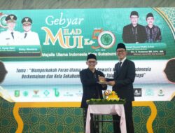 Wali Kota dan Wakil Wali Kota Sukabumi Hadiri Gebyar Muharram dan Milad ke-50 MUI