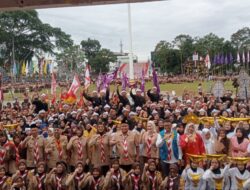 Peringatan HUT ke-64 Pramuka Kota Sukabumi Meriah di Lapang Merdeka