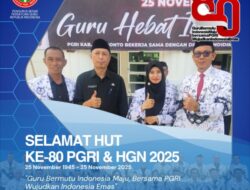 Wakil Bupati Jeneponto Islam Iskandar, Jadi Pembina Upacara Peringatan Hari Guru Nasional Yang Ke 80