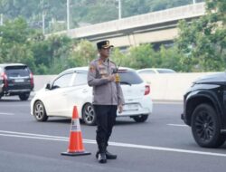 Kapolres Cimahi Pimpin Langsung Pengamanan di Rest Area KM 125