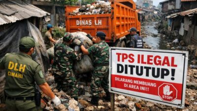 Pemkot Cimahi Tutup TPS Ilegal di Melong, DLH Tegaskan Sampah Liar Ancam Kesehatan dan Picu Banjir