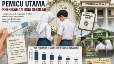 Kehamilan di Luar Nikah Dominasi Pernikahan Usia Sekolah di Cimahi, Tren Kasus Turun Drastis