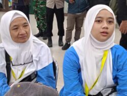 Gantikan Almarhum Ayah, Jemaah Termuda Cimahi Alifiya Berangkat Haji Dampingi Ibu
