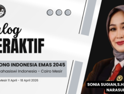 ‎Dari Kairo, Sonia Sugian Kobarkan Semangat Indonesia Emas 2045 ‎