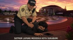 Satpam Lapang Merdeka Kota Sukabumi Gagalkan Aksi Pencurian Handphone