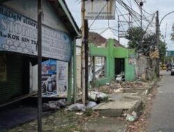 Proyek Underpass Baros Belum Bergerak, Kawasan Bekas Bongkaran terkesan Kumuh