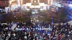 Ribuan Bobotoh Padati Pusat Kota Sukabumi Rayakan Hasil Gemilang Persib