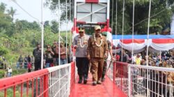 Jembatan Gantung Prima Jantake Diresmikan, Kapolres: Bukan Sekadar Penghubung Warga