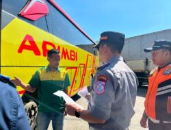 Dishub Cimahi Temukan Satu Bus Tak Laik Jalan Saat Ramp Check, Delapan Kendaraan Langsung Ditilang