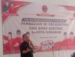 DPC PDI Perjuangan Kota Sukabumi Serahkan SK Kepengurusan PAC, Ranting, dan Anak Ranting