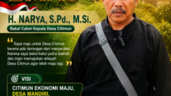 H. Narya, S.Pd., M.Si., Siapkan Langkah Prioritas untuk Citimun: Dari Ekonomi Maju Menuju Desa Emas