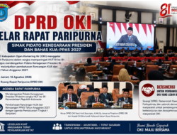 DPRD OKI Gelar Rapat Paripurna, Simak Pidato Kenegaraan Presiden dan Bahas KUA-PPAS 2027